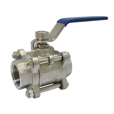 1.0''-6.0" Port Size Mirror Polished Stainless Steel Thread Ball Valve For Water