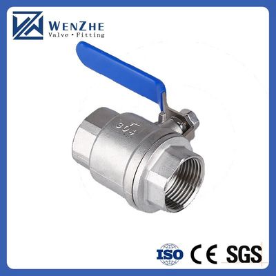 1.0''-6.0" Port Size Mirror Polished Stainless Steel Thread Ball Valve For Water