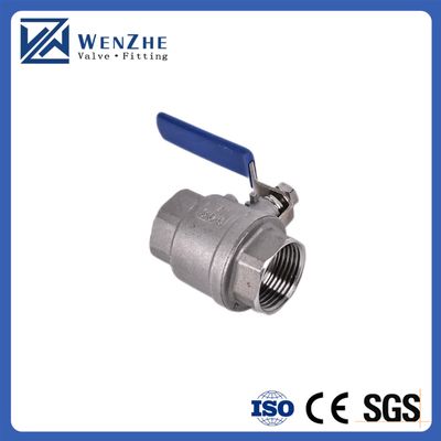1.0''-6.0" Port Size Mirror Polished Stainless Steel Thread Ball Valve For Water