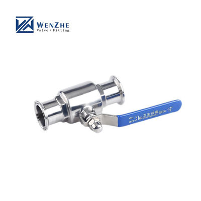1''-8'' Standard Stainless Steel Ss 304 316 Sanitary Tri-Clamp Ball Valve with Design