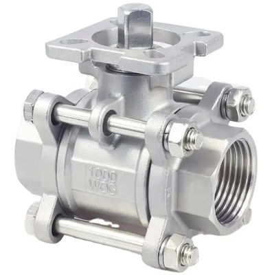 Casting 3PCS Stainless Steel 1000 Wog Ball Valve for Petrochemical Industry