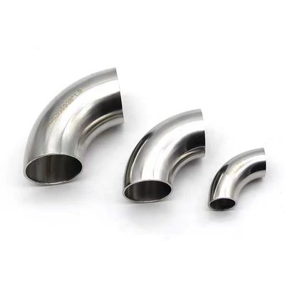 OEM Supported Stainless Steel 316L Sanitary Fitting 90 Degree Polished Weld Short Elbow