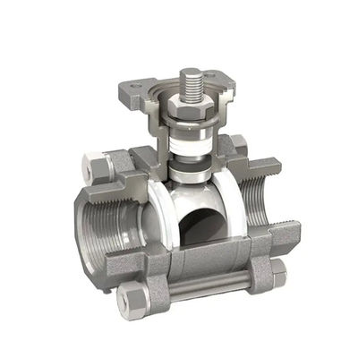 Casting 3PCS Stainless Steel 1000 Wog Ball Valve for Petrochemical Industry