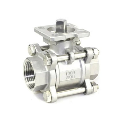 Casting 3PCS Stainless Steel 1000 Wog Ball Valve for Petrochemical Industry
