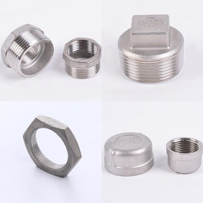 Standard 2 Inch Female Connection Stainless Steel Round Cap for Pipe End Fitting