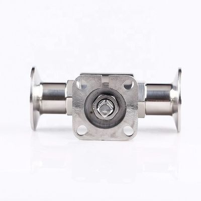 Ss 304 316 Stainless Steel Valved High Platform Tri-Clamp Ball Valve for Pipe Lines Connect
