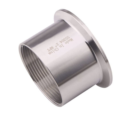 Customized Sanitary Female Threaded Pipe Fitting to 2.5 Inch TRI CLAMP OD 77mm Ferrule