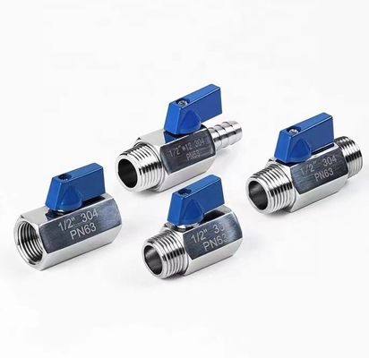 Stainless Steel 301/304/316 Mini Ball Valve Valved Design for Optimal Performance