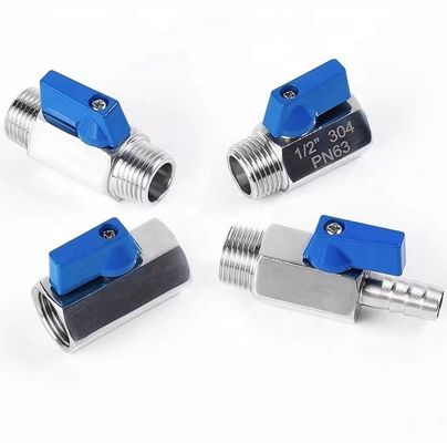 Stainless Steel 301/304/316 Mini Ball Valve Valved Design for Optimal Performance