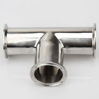 Hexagon Clamp Tee 3 Way Stainless Steel 304 with 3 Silicone Gaskets Fits 1.5" Tri Clamp