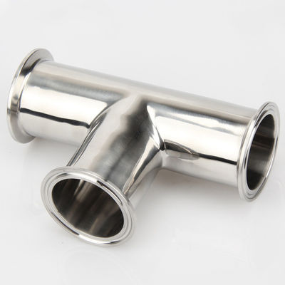 Hexagon Clamp Tee 3 Way Stainless Steel 304 with 3 Silicone Gaskets Fits 1.5" Tri Clamp