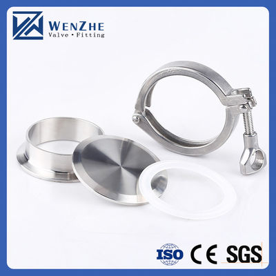 Hexagon/Round Head Code Wenzhe Tri-clamp Stainless Steel 304 Single Pin Heavy Duty Tri Clamp