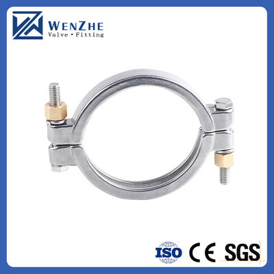 Hexagon/Round Head Code Wenzhe Tri-clamp Stainless Steel 304 Single Pin Heavy Duty Tri Clamp