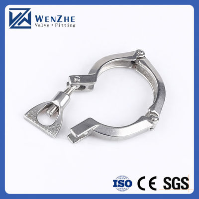 Hexagon/Round Head Code Wenzhe Tri-clamp Stainless Steel 304 Single Pin Heavy Duty Tri Clamp