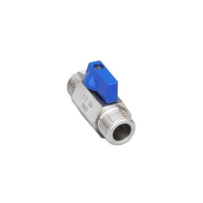 3/4"-12" NPT Female Threaded Stainless Steel Mini Ball Valve with Hose Hose Barb