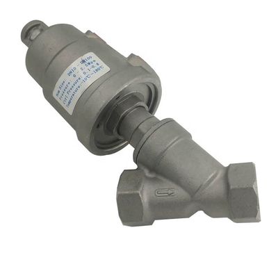 Stainless Steel Pneumatic Angle Seat Valve with Customized Design and Hexagon Head