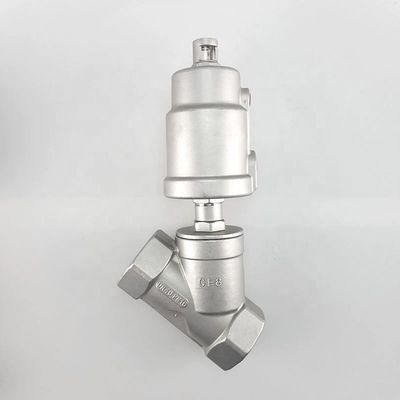 Stainless Steel Pneumatic Angle Seat Valve with Customized Design and Hexagon Head
