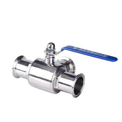 Forged Sanitary SS304/SS316L L/T Type Tri Clamp Stainless Steel 3 Way Ball Valve 3A DIN