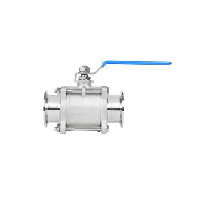 Hygienic Sanitary 3-piece Ball Valve with Forged Design and Clamp Connection in CF8M SS