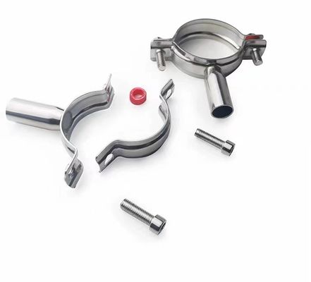 WZ Sanitary SS 304 316 Single Pin Clamp Tri Clamp Fittings Pipe Hanger Pipe Holder 1/8"--4