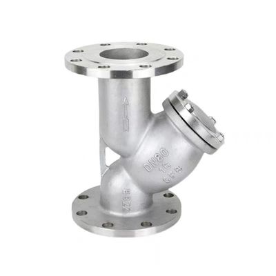 WZ Stainless Steel 304 316 Y-Type Filter Flange Valve for Pipeline Steam Filtration