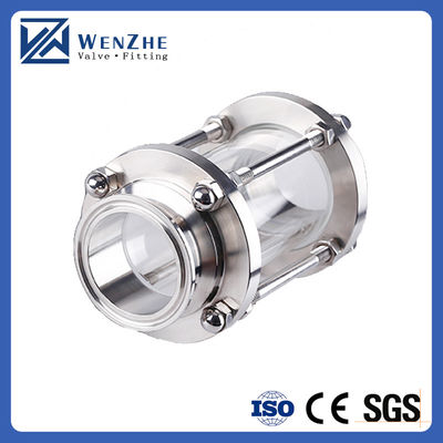 Food Grade Stainless Steel 304 316L Sanitary Tri Clamp Sight Glass Pipe Fitting Tubular Sight Glass