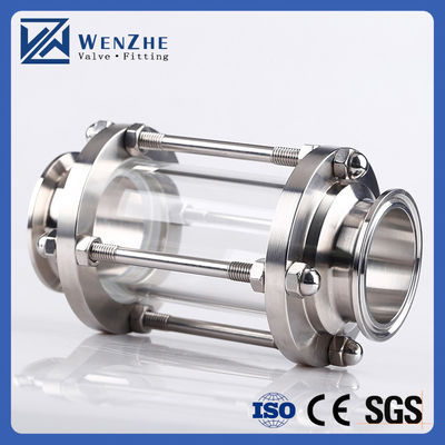 Food Grade Stainless Steel 304 316L Sanitary Tri Clamp Sight Glass Pipe Fitting Tubular Sight Glass