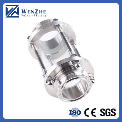 Food Grade Stainless Steel 304 316L Sanitary Tri Clamp Sight Glass Pipe Fitting Tubular Sight Glass