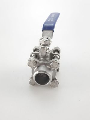 Male Connection Stainless Steel 304 316 Weld 3 Piece Ball Valve for Joining Pipe Lines