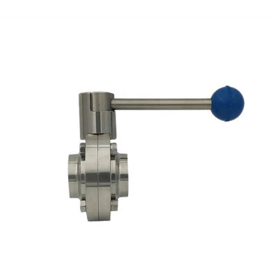 Hygienic Grade Dairy Food Stainless Steel 304 316 Sanitary Welded Manual /TC Butterfly Valve 3A DIN