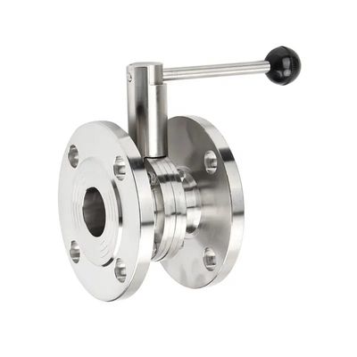 Stainless Steel Sanitary 304 316 DN150 Butterfly Valve 3A DIN