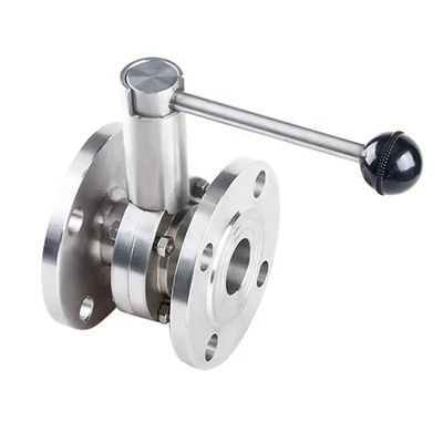 Stainless Steel Sanitary 304 316 DN150 Butterfly Valve 3A DIN
