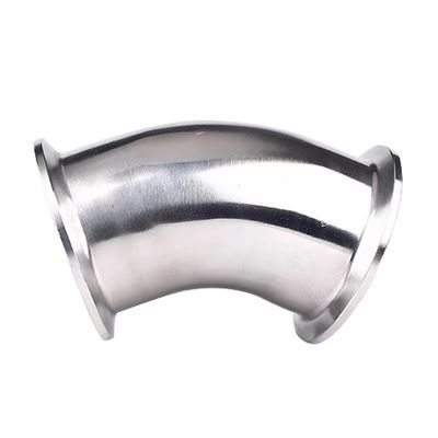 Sanitary 90 Degree 45 Degree 2" Tri Clamp Elbow Casting SS304 316L Food Grade TC Clamped