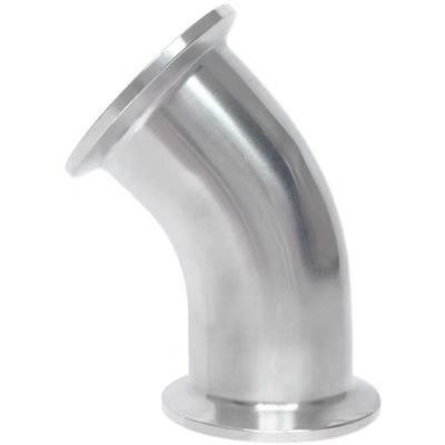 Sanitary 90 Degree 45 Degree 2" Tri Clamp Elbow Casting SS304 316L Food Grade TC Clamped