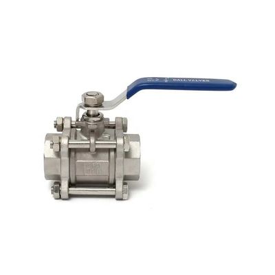 Stainless Steel 304/316 3 Piece Type Screw Thread Ball Valve NPT BSPT G for Heavy-Duty