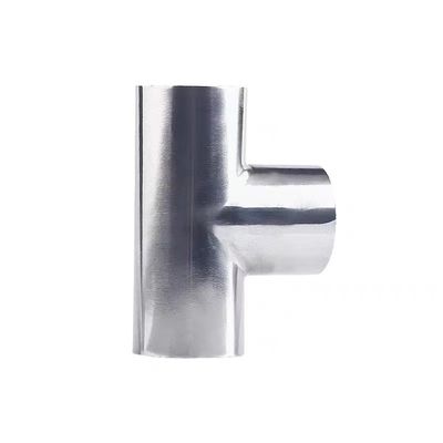 SS304 CF8 Stainless Steel Welded Polishing Sanitary Pipe Fitting 3 Way Tees ISO DIN