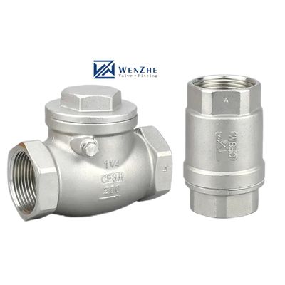 Cylindrical Head Code 316 Stainless Steel 201 304 Check Valve Npt Bsp Thread Spring Load