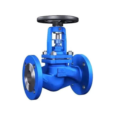 Hexagon Head Code Ductile Iron Cast Steel Bellows Seal Flanged Globe Valves