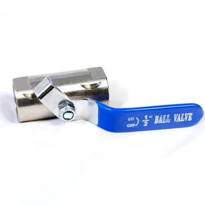NPT BSPT Thread Semi-Steel Round Bar Stock Ball Valve in Stainless Steel 201 304 316