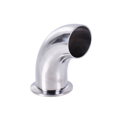 Stainless Steel 304 316L Single Tri-clamp Quick Install 90 Degree Elbow Pipe Fitting