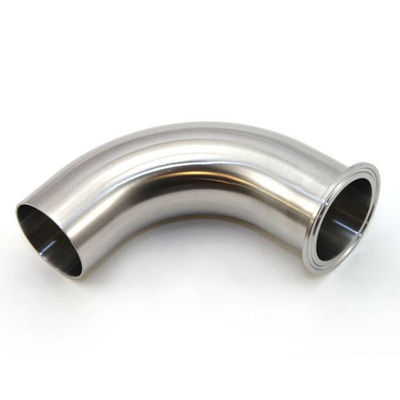 Stainless Steel 304 316L Single Tri-clamp Quick Install 90 Degree Elbow Pipe Fitting