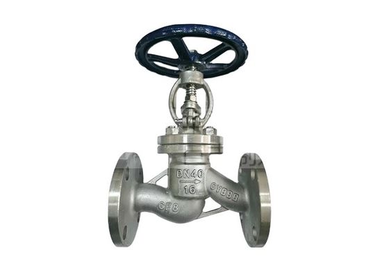 PN16 Medium Temperature S Type Stainless Steel Globe Valve for Light Duty Flow Control