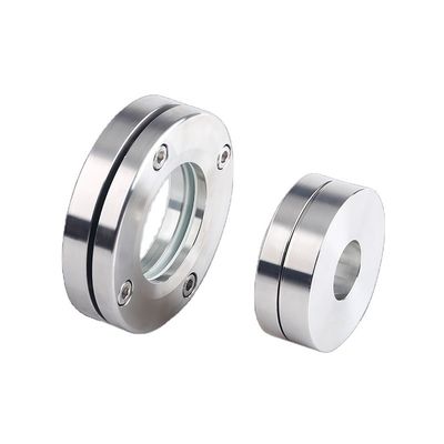 Sanitary Stainless Steel 304 316L Flanged Tube Fitting Sight Glass for Tank and Vessel