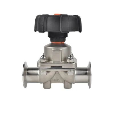 Silver Clamp Diaphragm Valve For General Industry Sanitary Grade