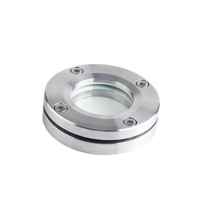Sanitary Stainless Steel 304 316L Flanged Tube Fitting Sight Glass for Tank and Vessel