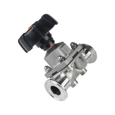 Silver Clamp Diaphragm Valve For General Industry Sanitary Grade