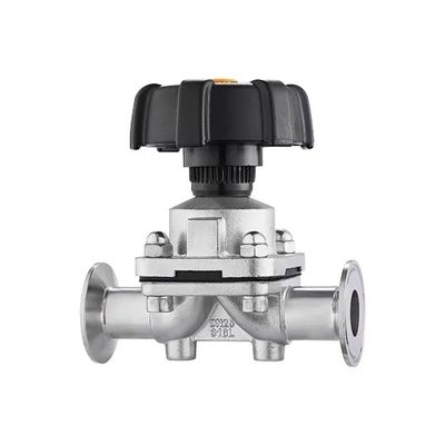 Silver Clamp Diaphragm Valve For General Industry Sanitary Grade