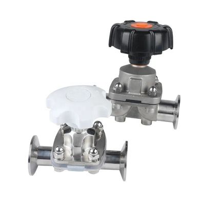 Silver Clamp Diaphragm Valve For General Industry Sanitary Grade