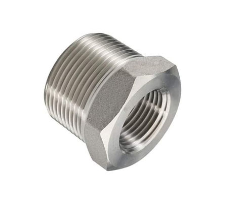Stainless Steel Reducer Hex Bushing 1"-8" Male NPT to 3/4" Female NPT Cast Pipe Adapter Fitting