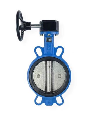 Stainless steel 316 WZ Worm wheel wafer butterfly valve with equal size and performance